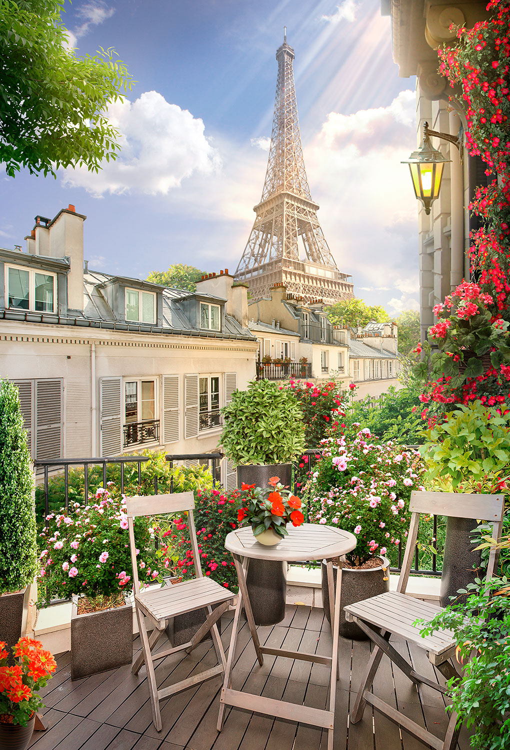 Poster xxl: Terrasse devant la tour Eiffel
