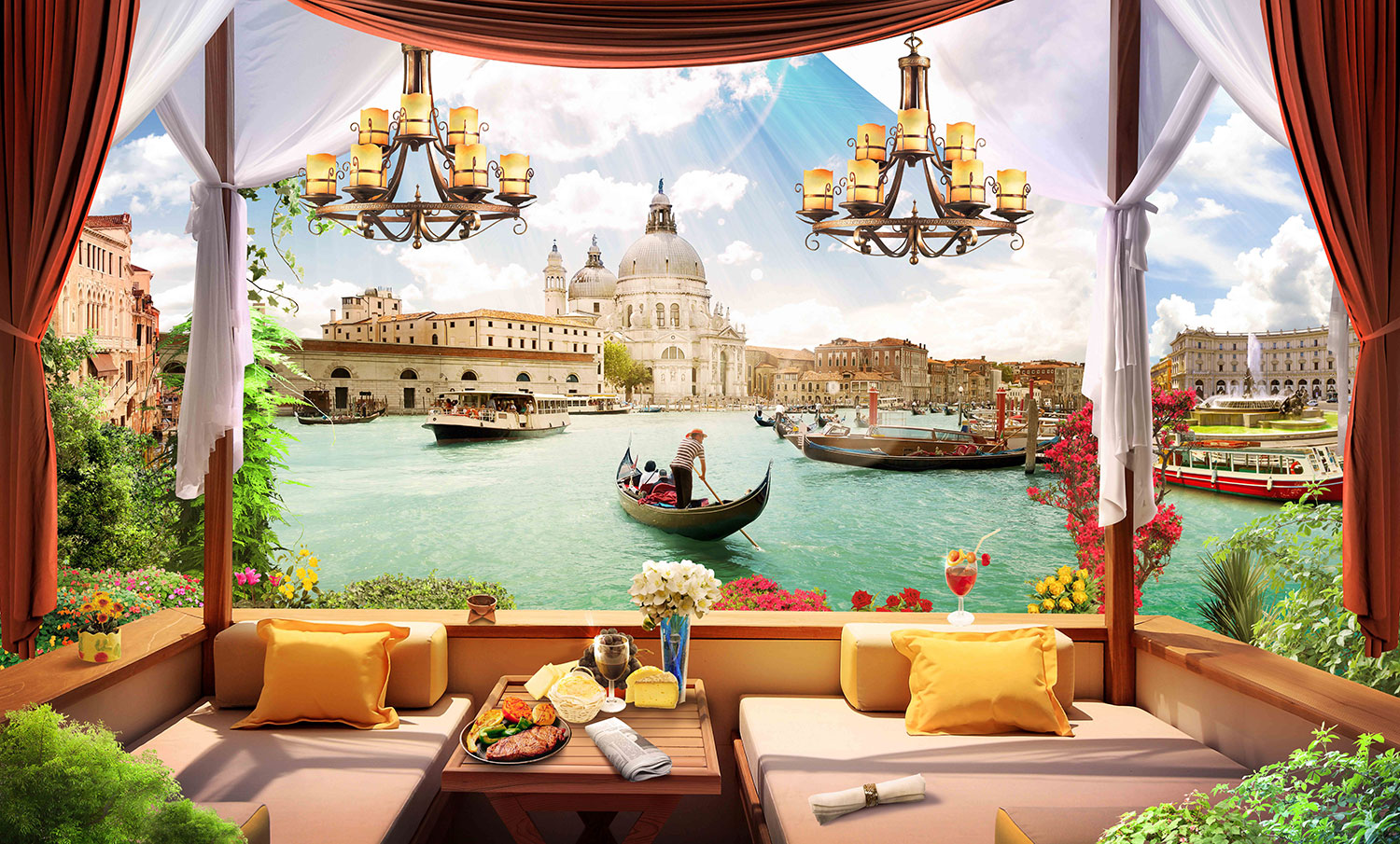 Poster xxl: la terrasse de Venise