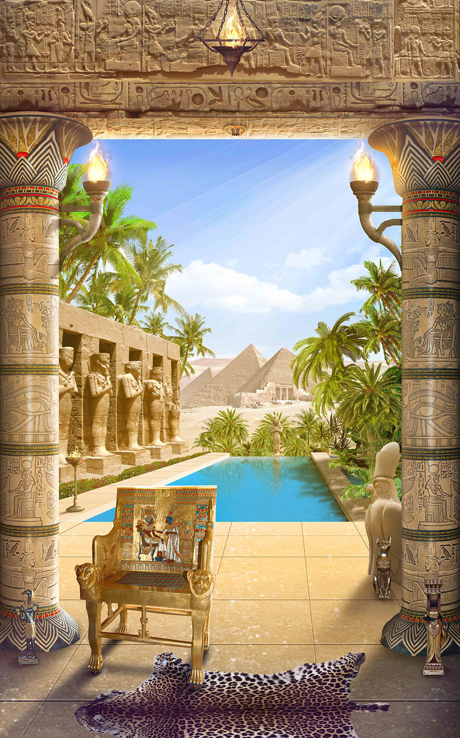 Poster xxl: Temple &eacute;gyptien
