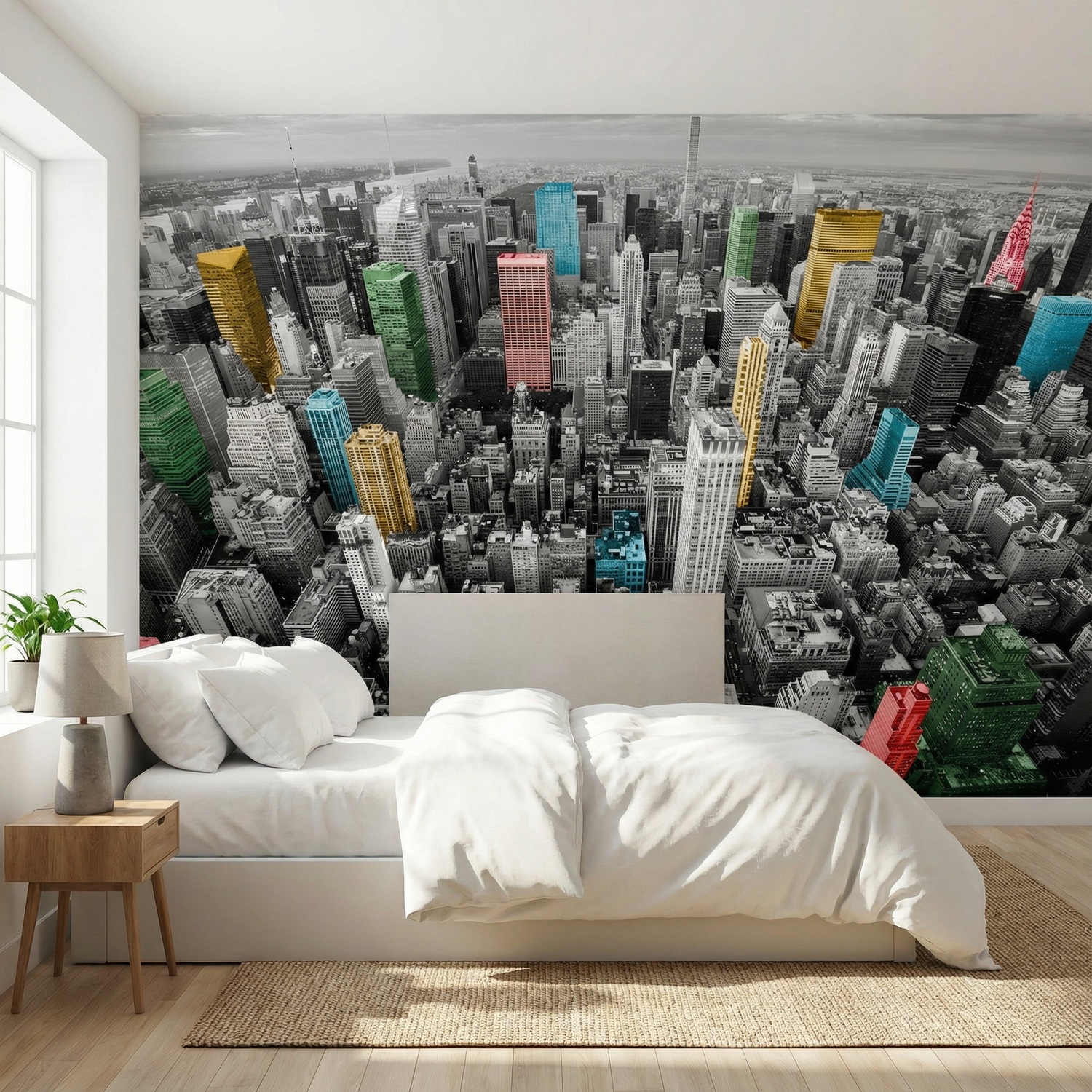 Poster xxl: Gratte-ciel color&eacute;s de New York