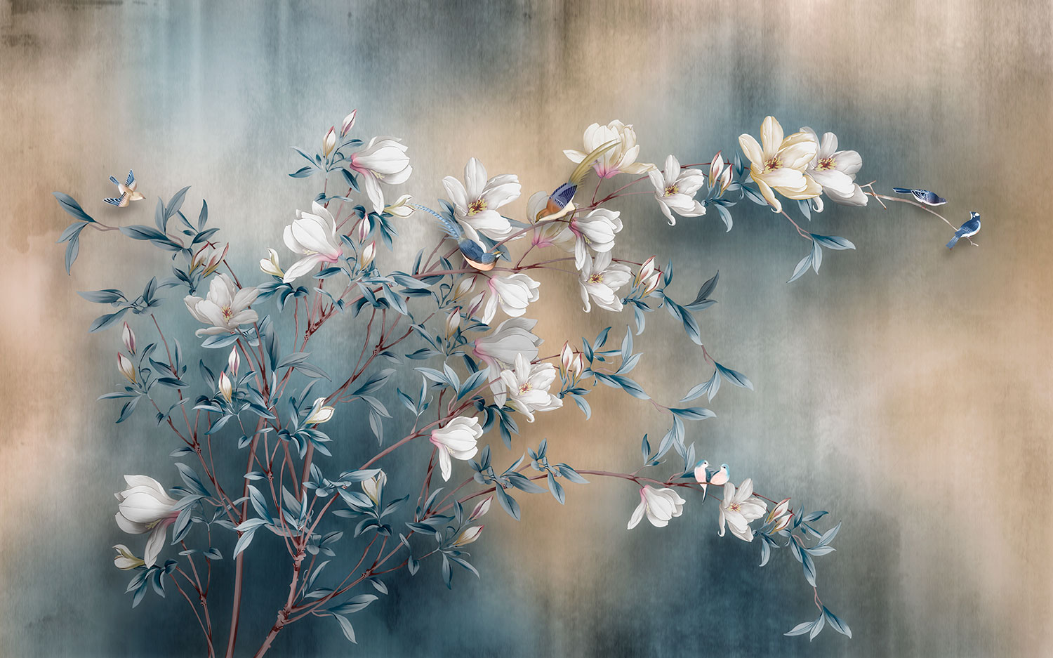 Poster xxl: Fleurs Blanches