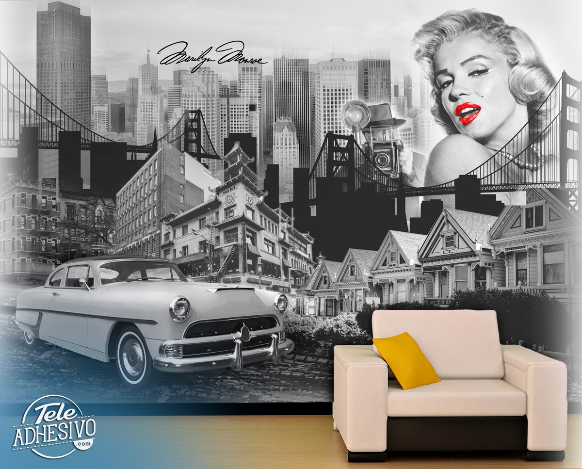 Poster xxl: Collage Muse Marilyn Monroe