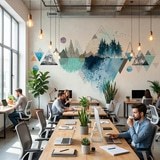 Poster xxl: Collage Montagne et Nature 5