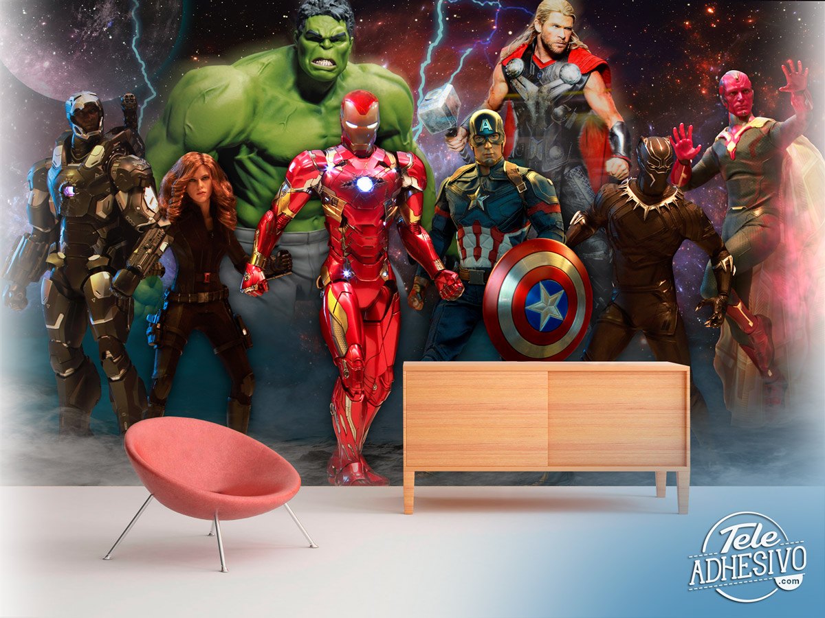 Poster xxl: Les Avengers Prêts pour la Bataille