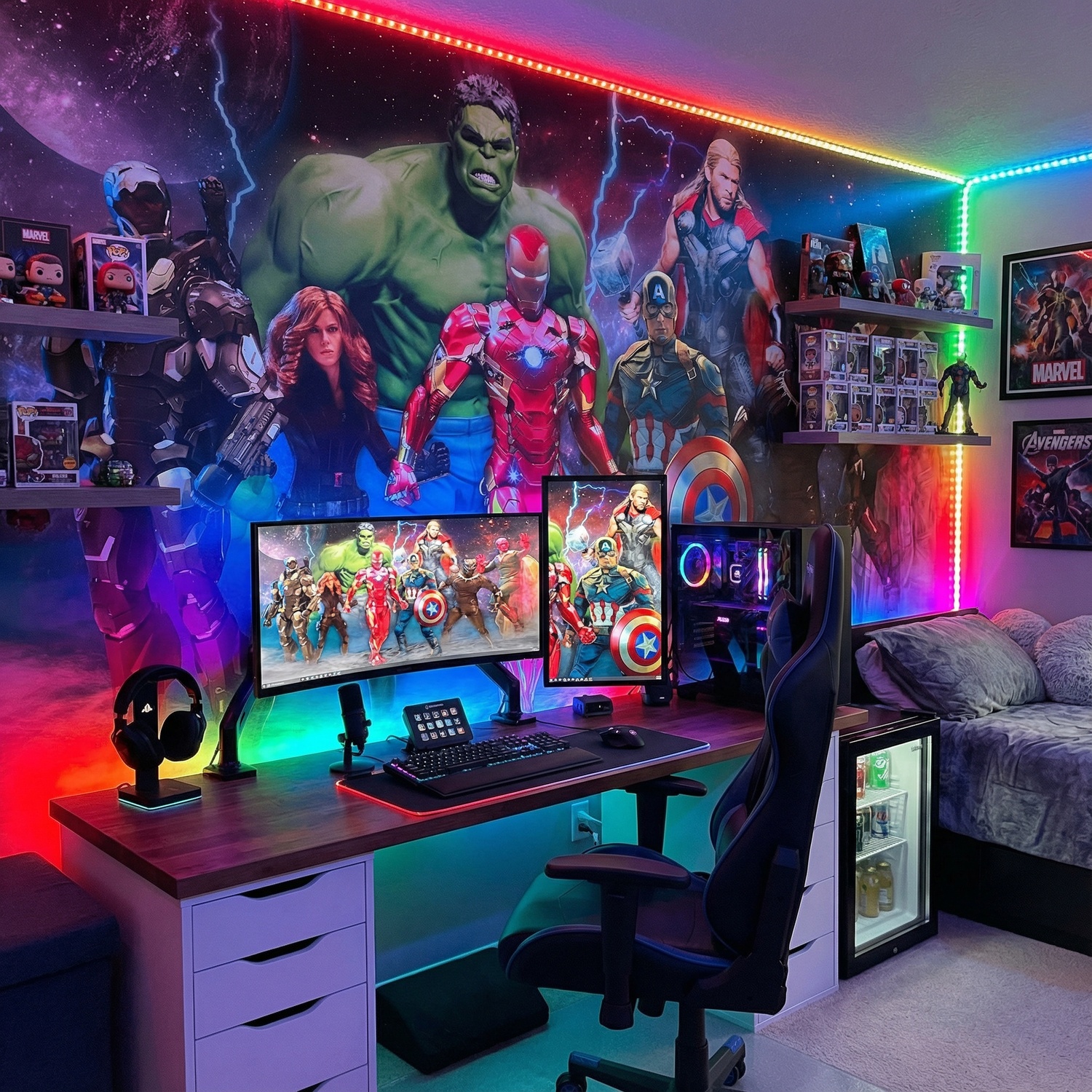 Poster xxl: Les Avengers Pr&ecirc;ts pour la Bataille