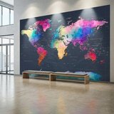 Poster xxl: Carte du Monde en Origami 6