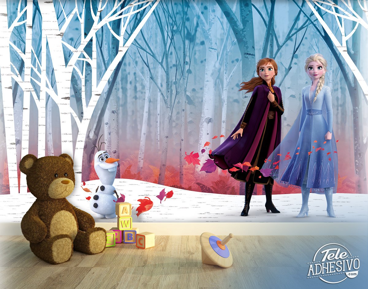 Poster xxl: Elsa, Anna et Olaf