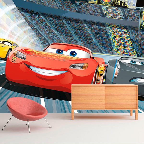 Poster xxl: Lightning McQueen à Carrera 0