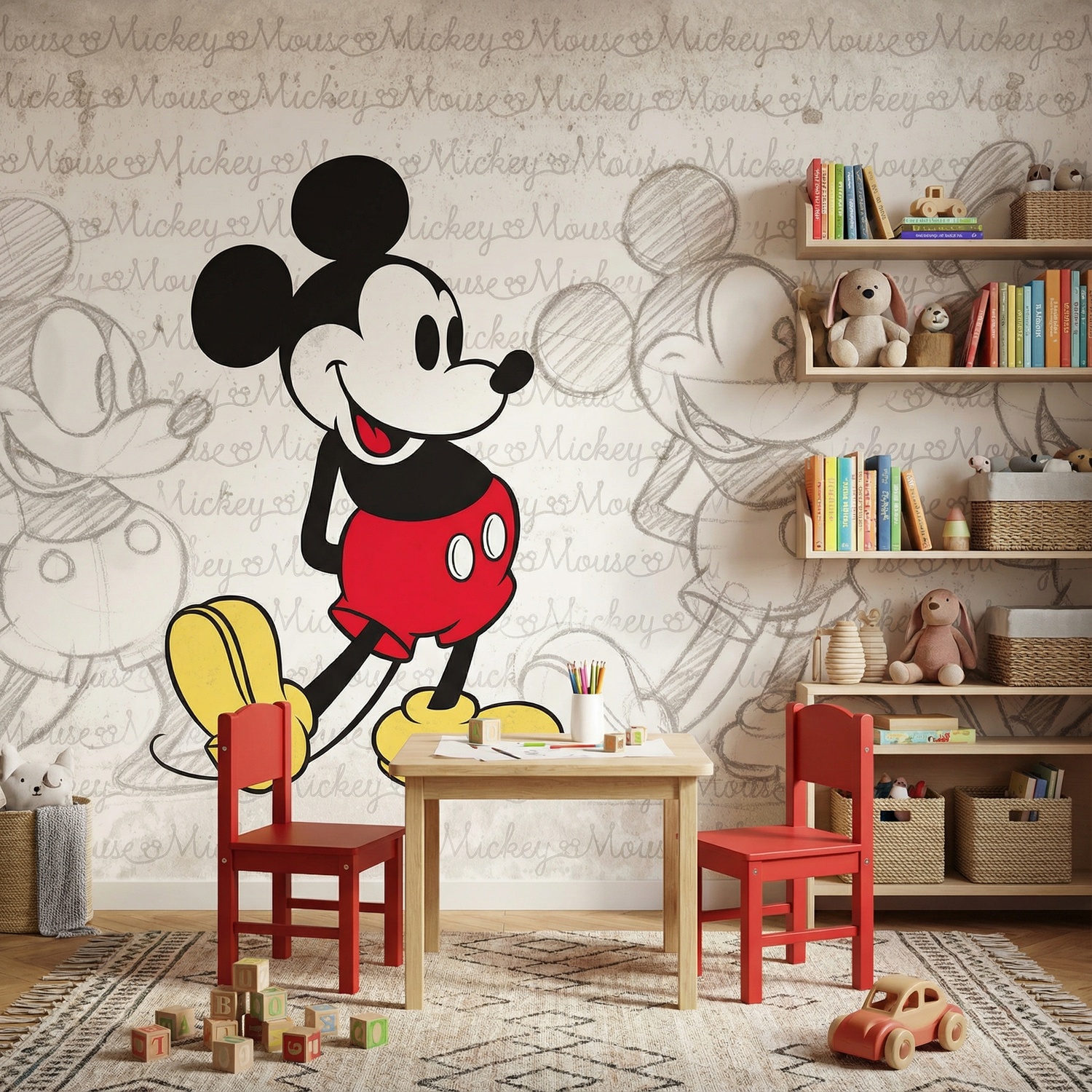 Poster xxl: L'&eacute;volution de Mickey Mouse