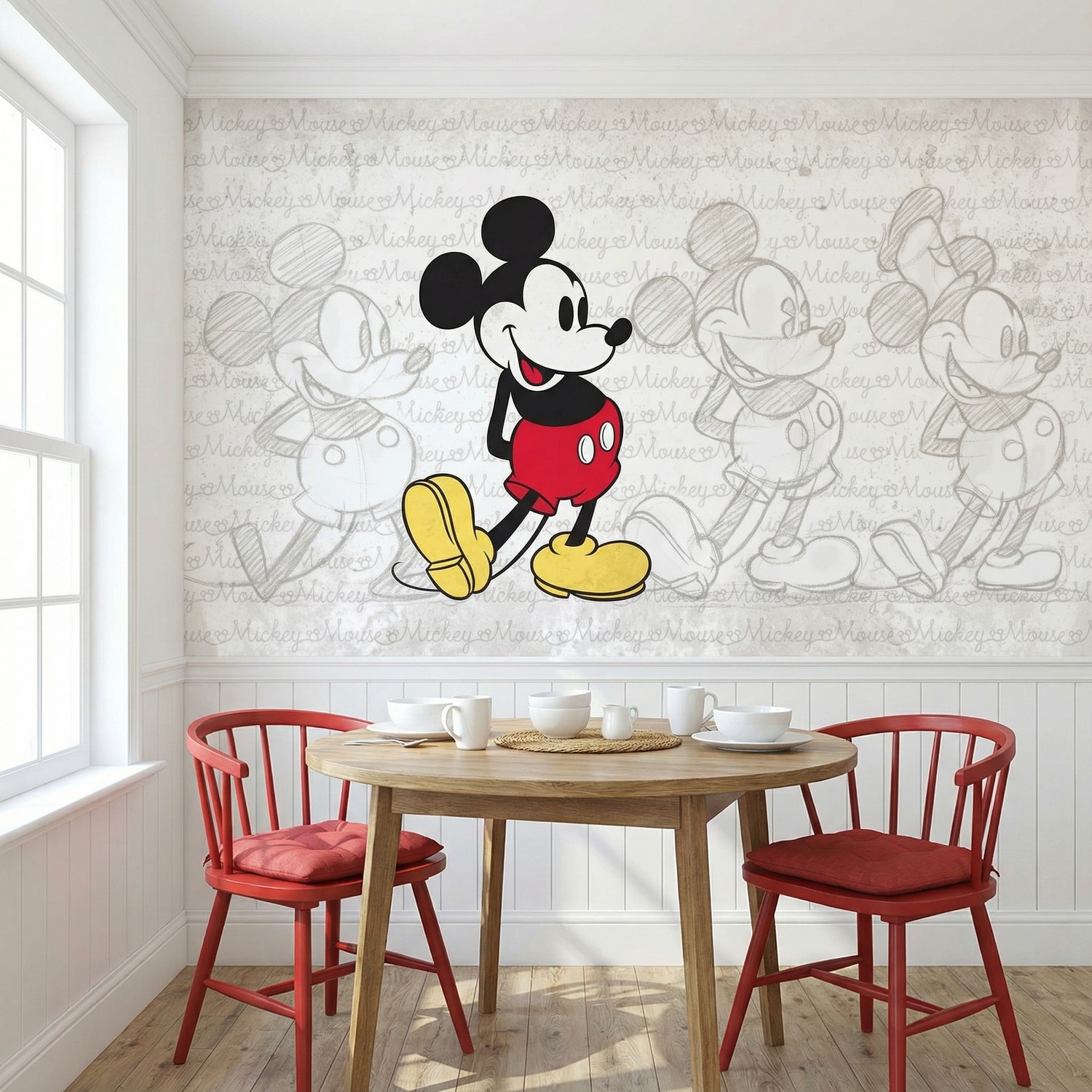 Poster xxl: L'&eacute;volution de Mickey Mouse