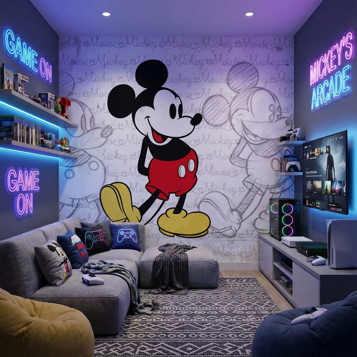 Poster xxl: L'&eacute;volution de Mickey Mouse
