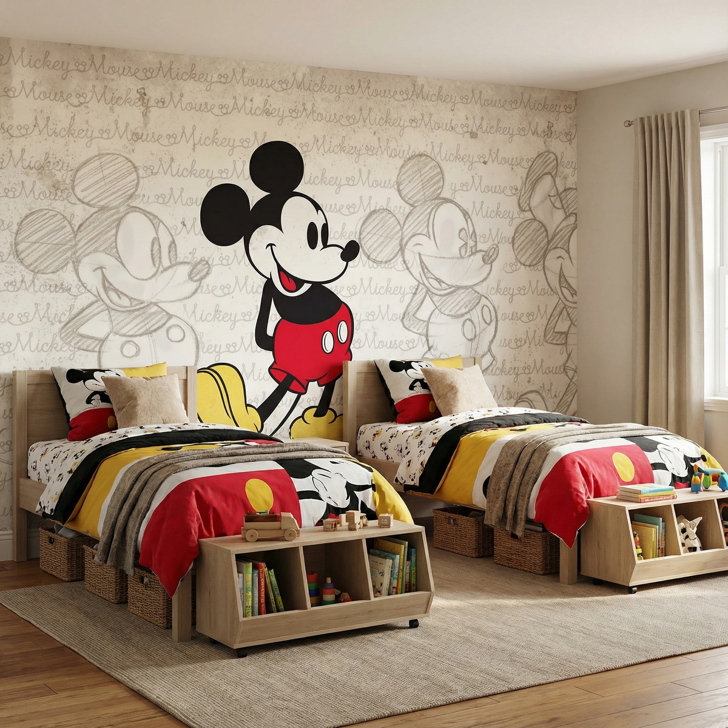 Poster xxl: L'&eacute;volution de Mickey Mouse