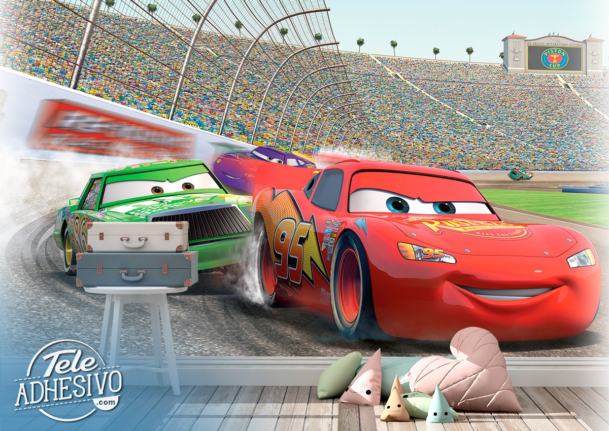 Poster xxl: Lightning McQueen à la Piston Cup