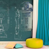 Poster xxl: Plans de R2 D2 2