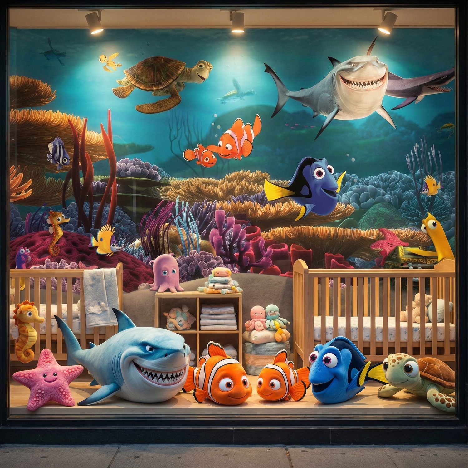 Poster xxl: Personnages de Nemo