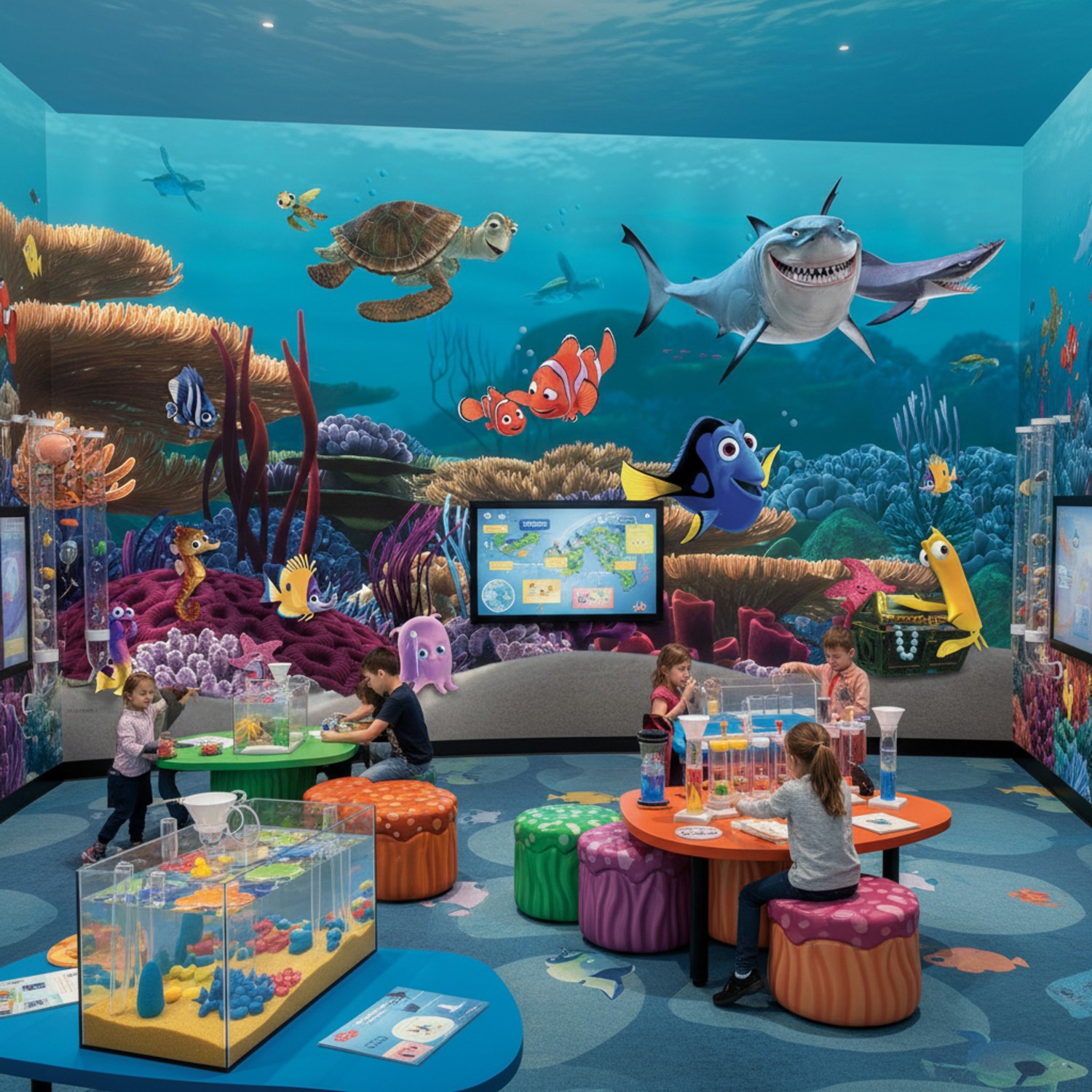 Poster xxl: Personnages de Nemo