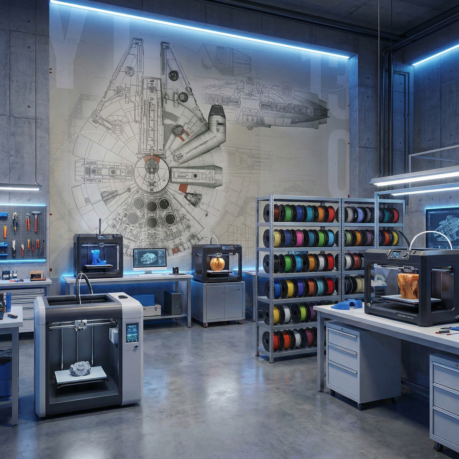 Poster xxl: Les plans du Faucon Millenium