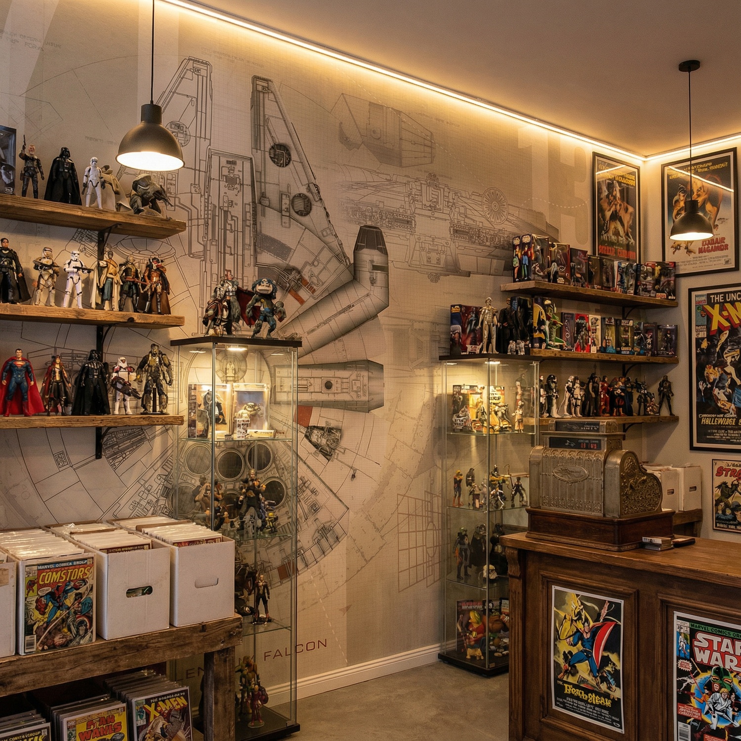 Poster xxl: Les plans du Faucon Millenium