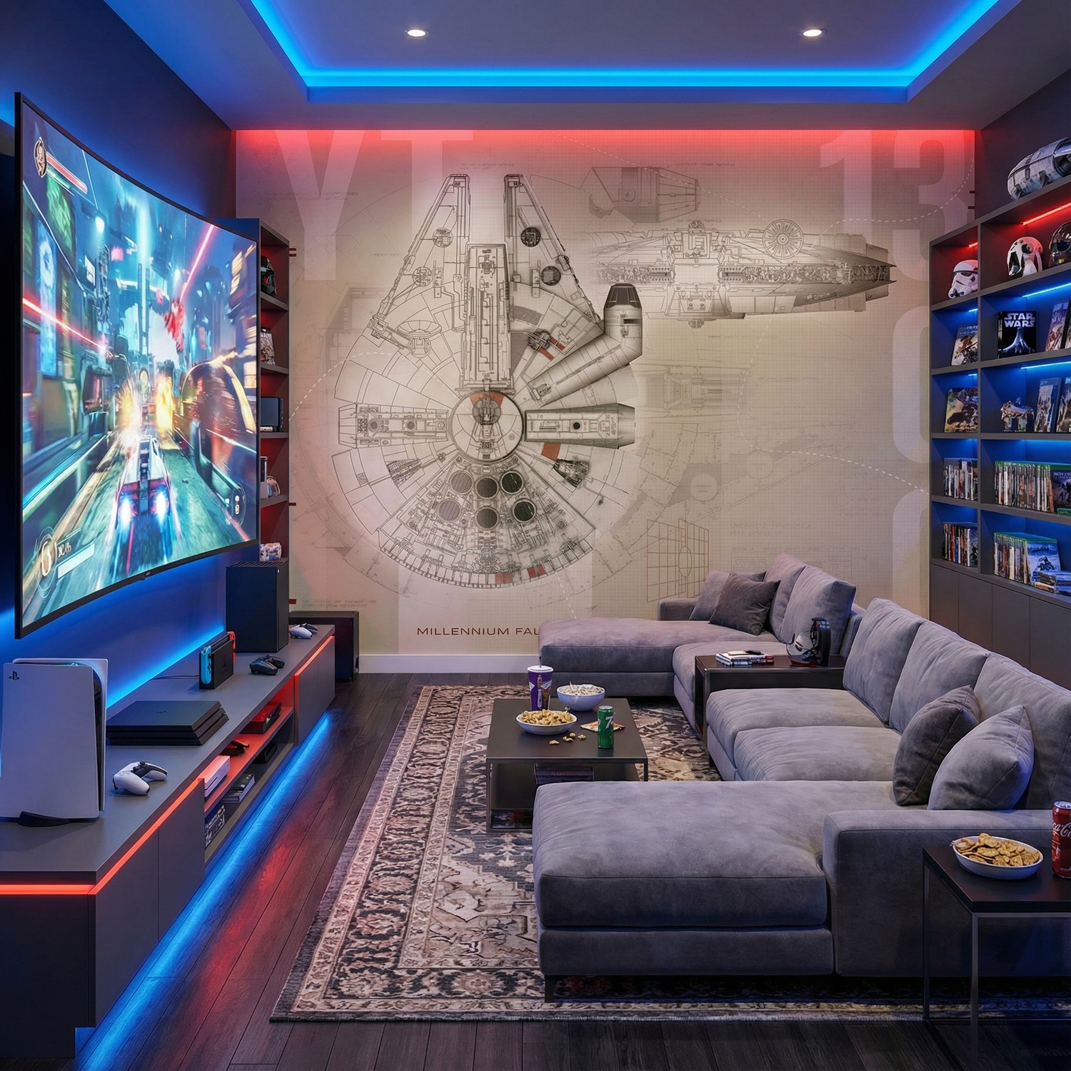 Poster xxl: Les plans du Faucon Millenium