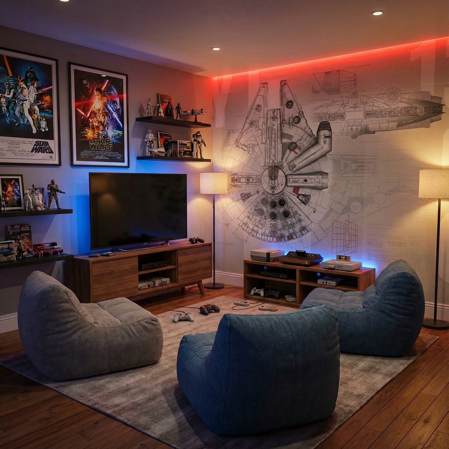 Poster xxl: Les plans du Faucon Millenium