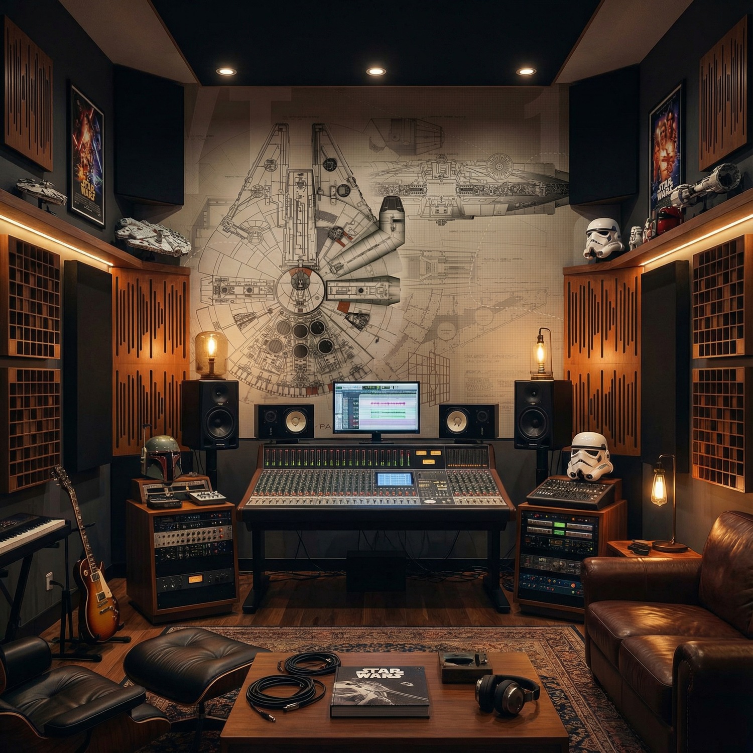 Poster xxl: Les plans du Faucon Millenium