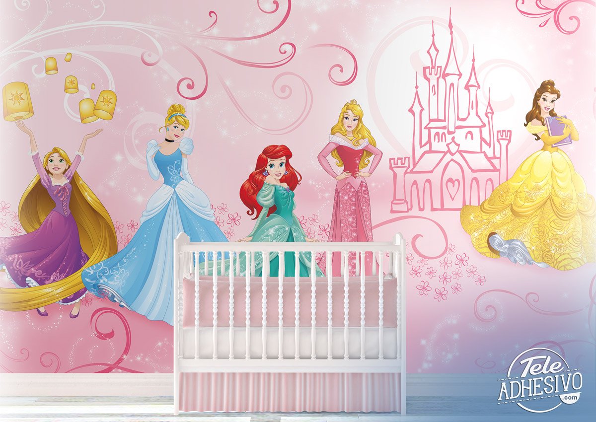 Poster xxl: Collage de princesses Disney