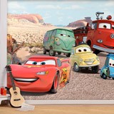 Poster xxl: Lightning McQueen et ses amis à Radiator Springs 2