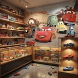 Poster xxl: Lightning McQueen et ses amis &agrave; Radiator Springs 7