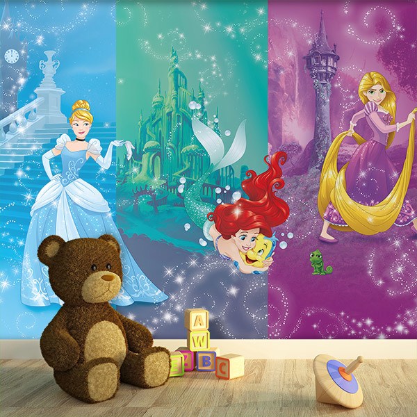 Poster xxl: 4 princesses de Disney