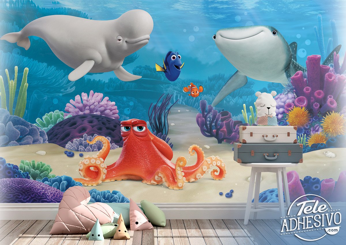 Poster xxl: Nemo et ses amis au fond de la mer