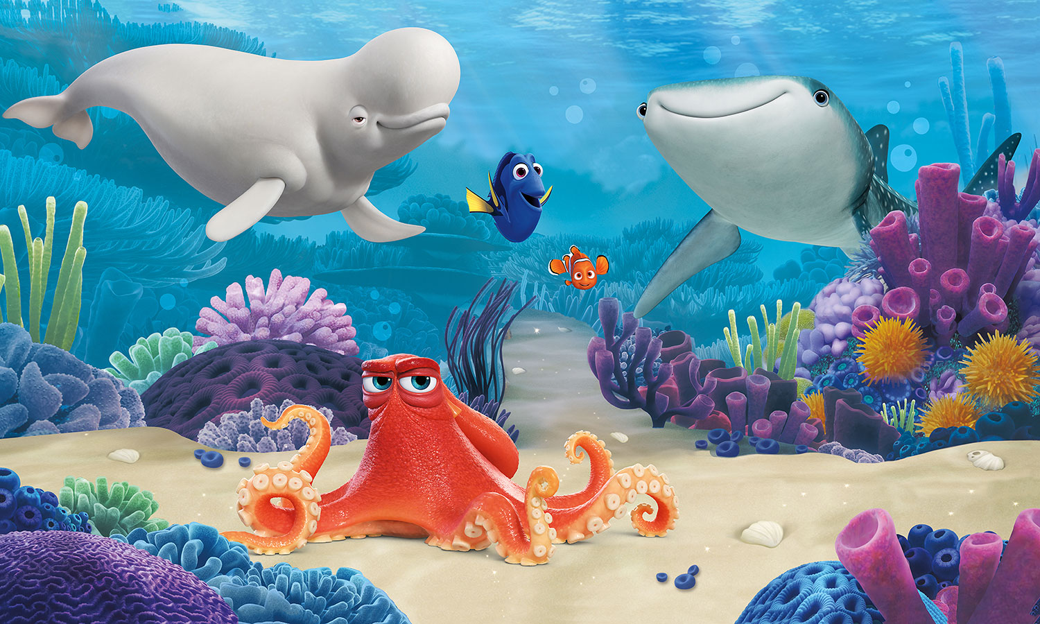 Poster xxl: Nemo et ses amis au fond de la mer