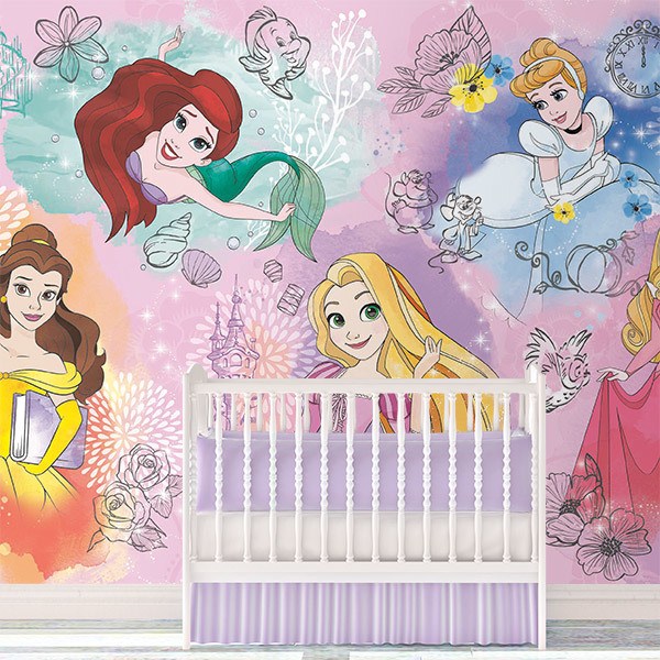 Poster xxl: Les Beaux Visages des Princesses Disney