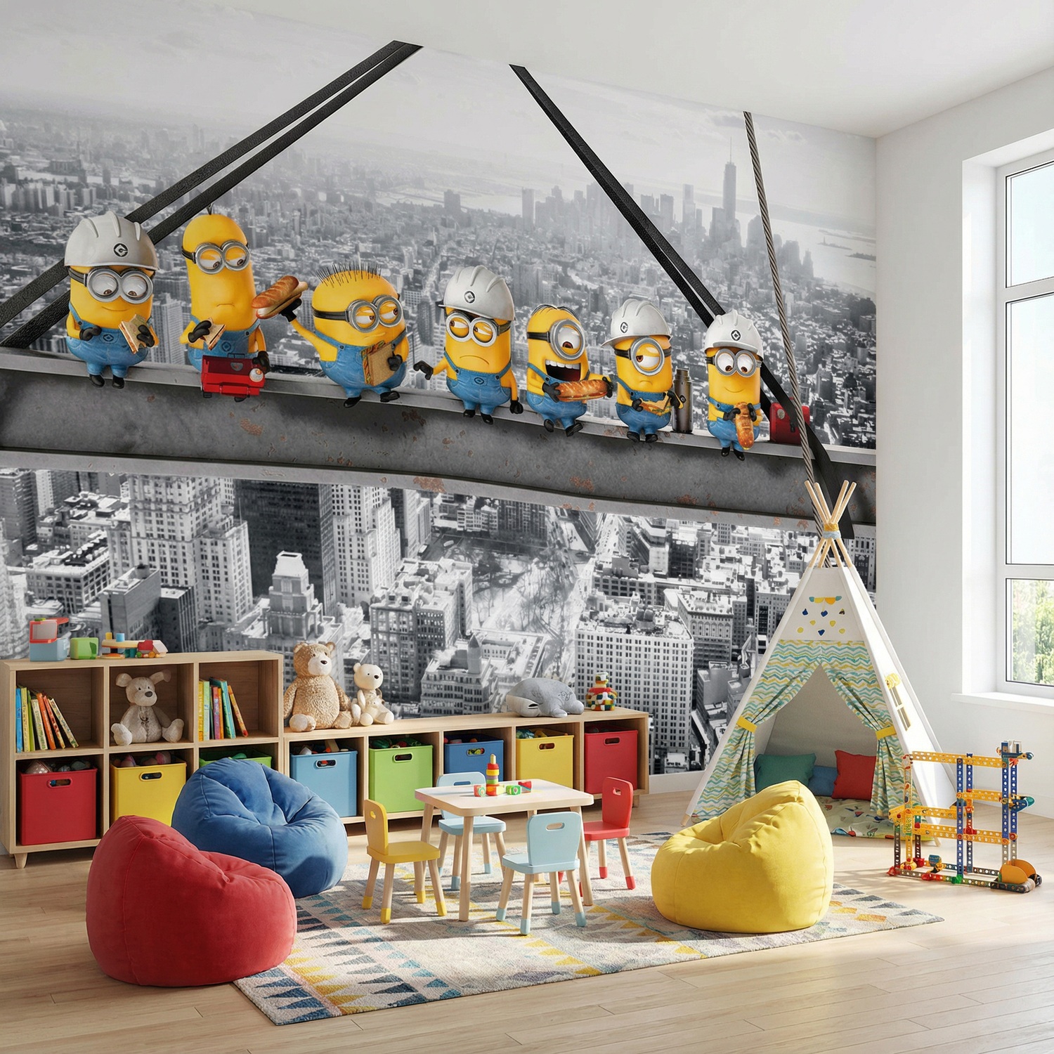 Poster xxl: Les Minions sur la Poutre