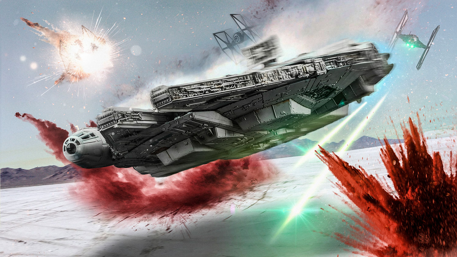Poster xxl: Le Faucon Millenium au Combat