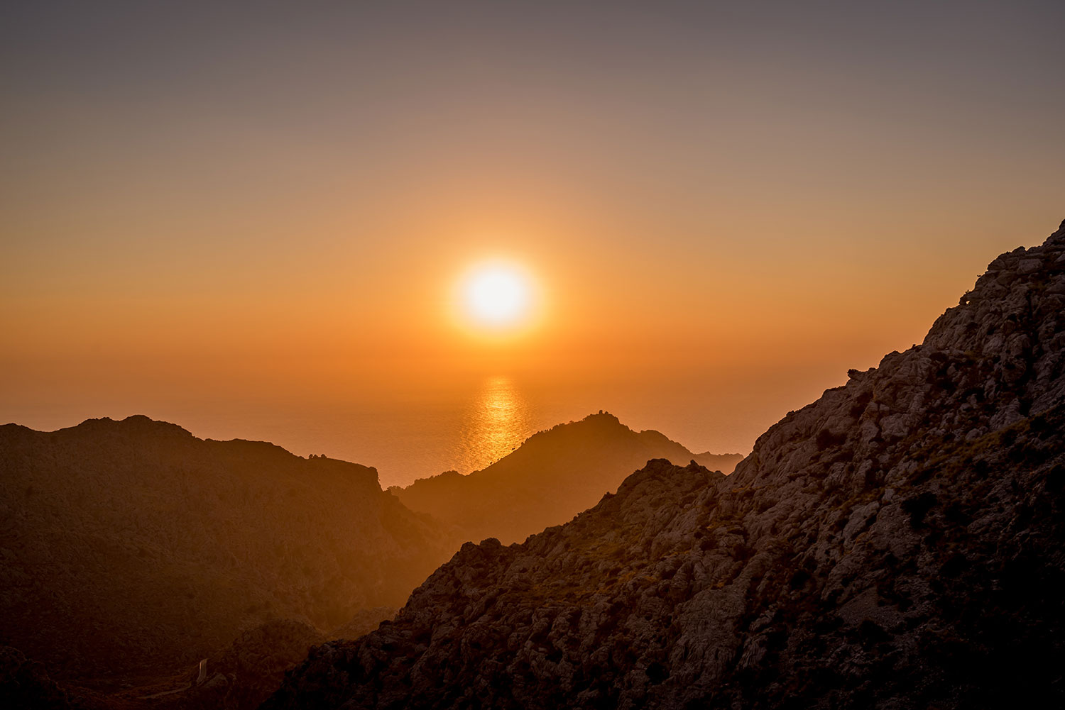Poster xxl: Coucher de Soleil avec Vue