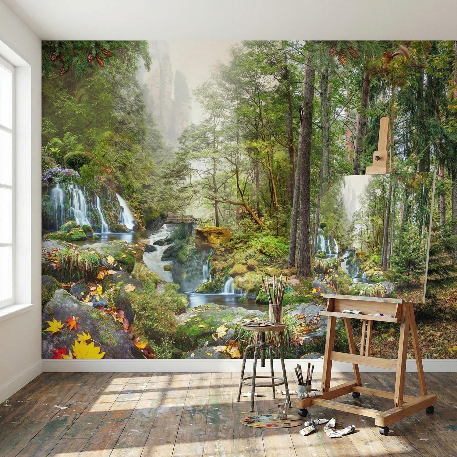Poster xxl: For&ecirc;t et Cascade