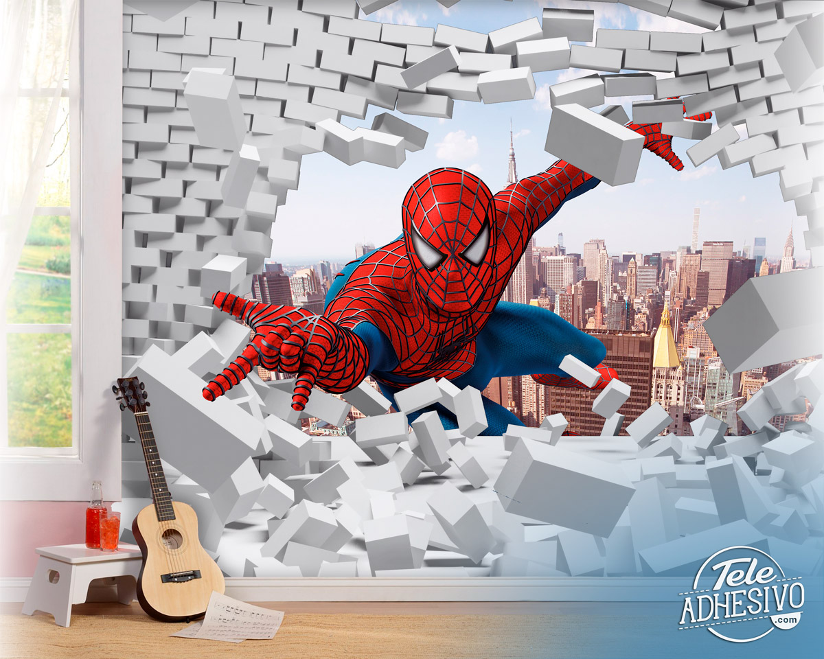 Poster xxl: Briseur de mur Spiderman