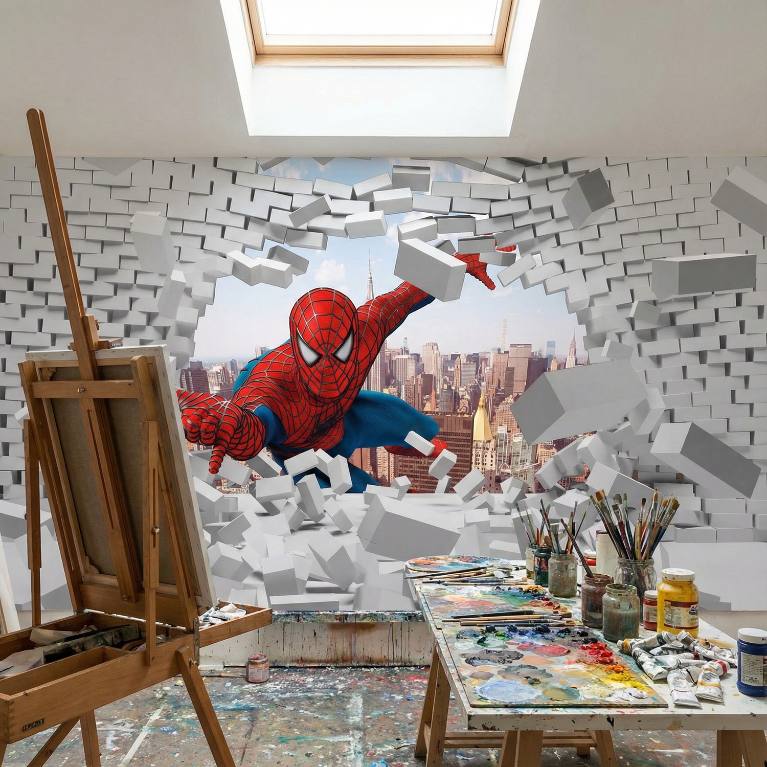 Poster xxl: Briseur de mur Spiderman