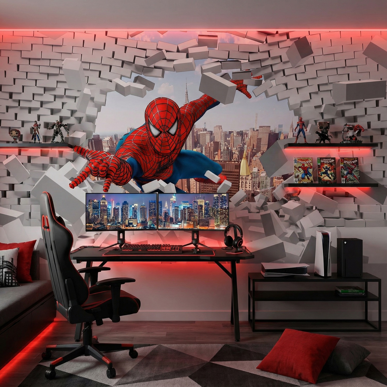 Poster xxl: Briseur de mur Spiderman