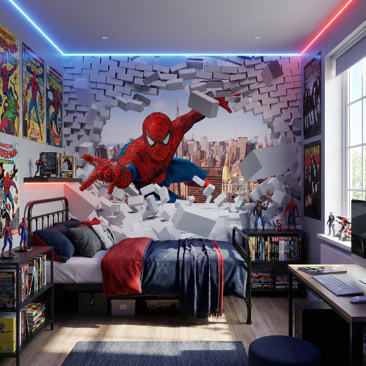 Poster xxl: Briseur de mur Spiderman