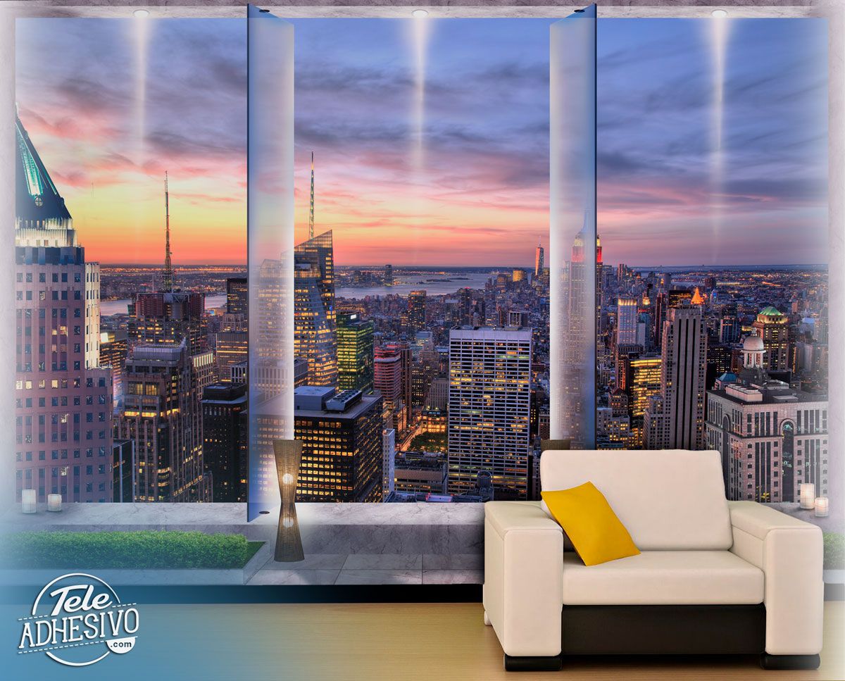 Poster xxl: Crépuscule en terrasse à New York