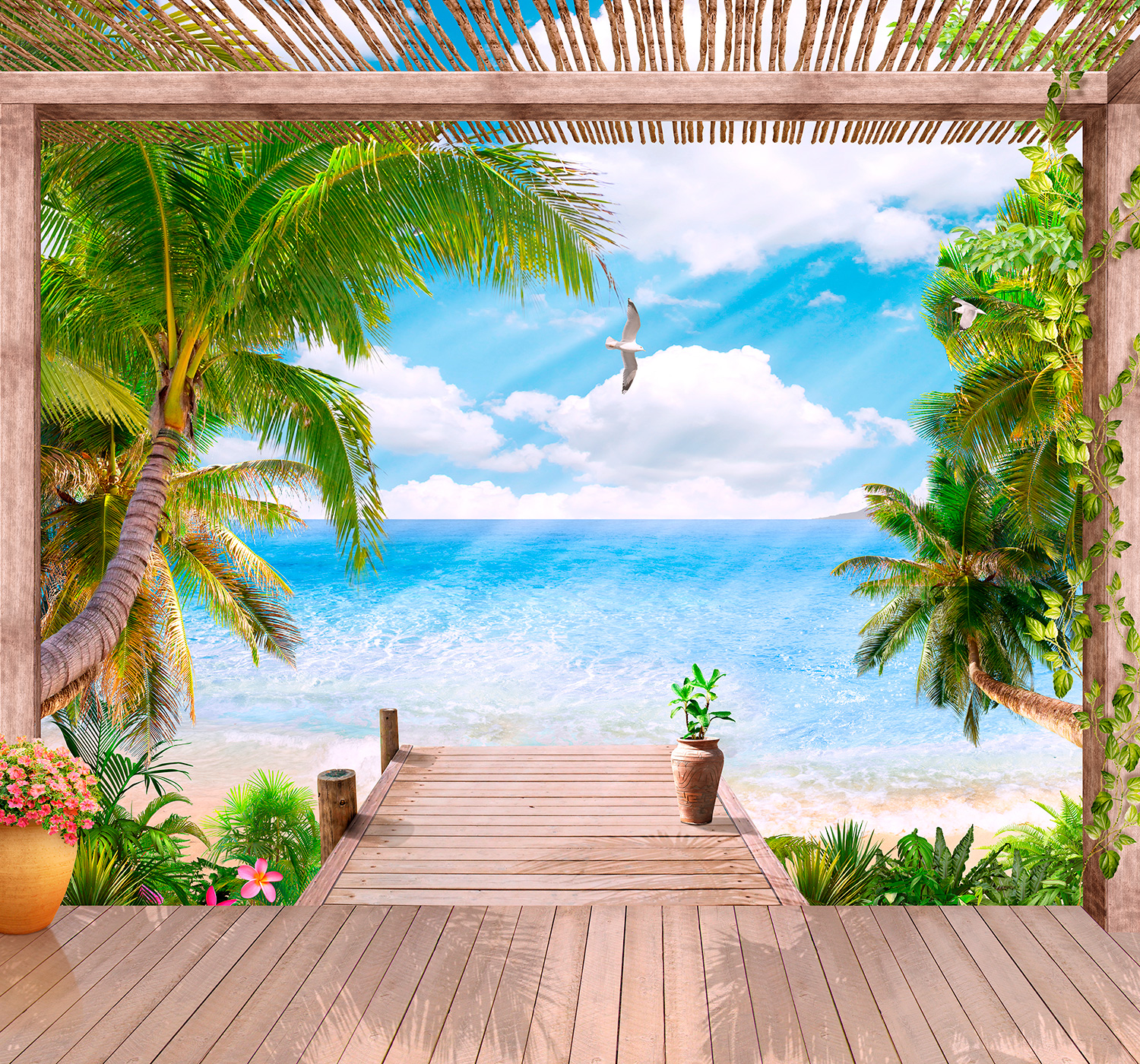 Poster xxl: Porche de bord de mer