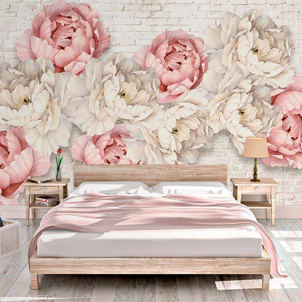 Poster xxl: Mur de Fleurs de Pivoine