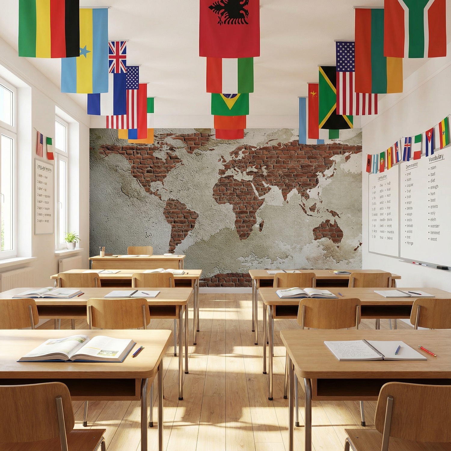 Poster xxl: Carte du Monde de Brick