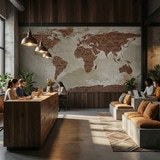 Poster xxl: Carte du Monde de Brick 6