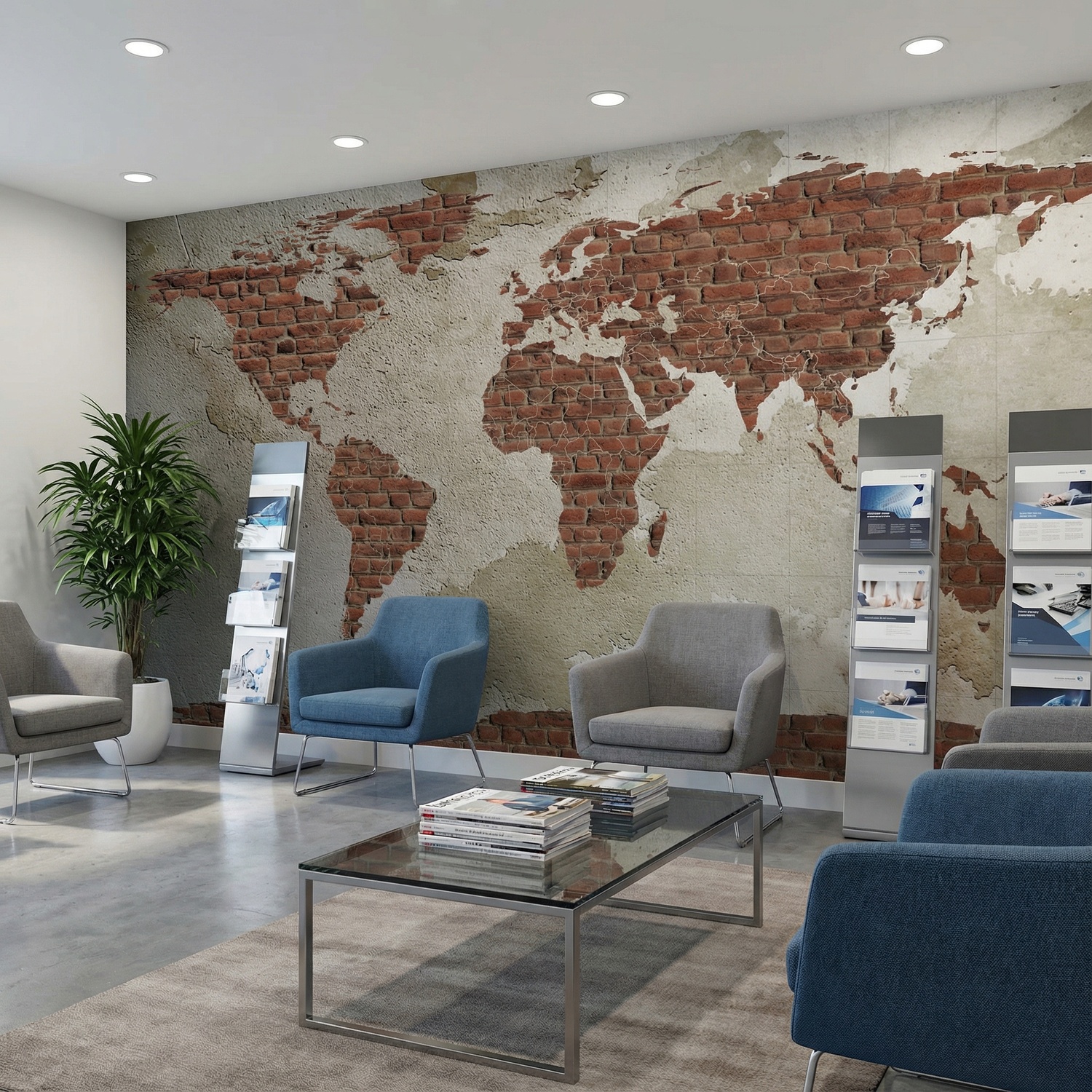 Poster xxl: Carte du Monde de Brick