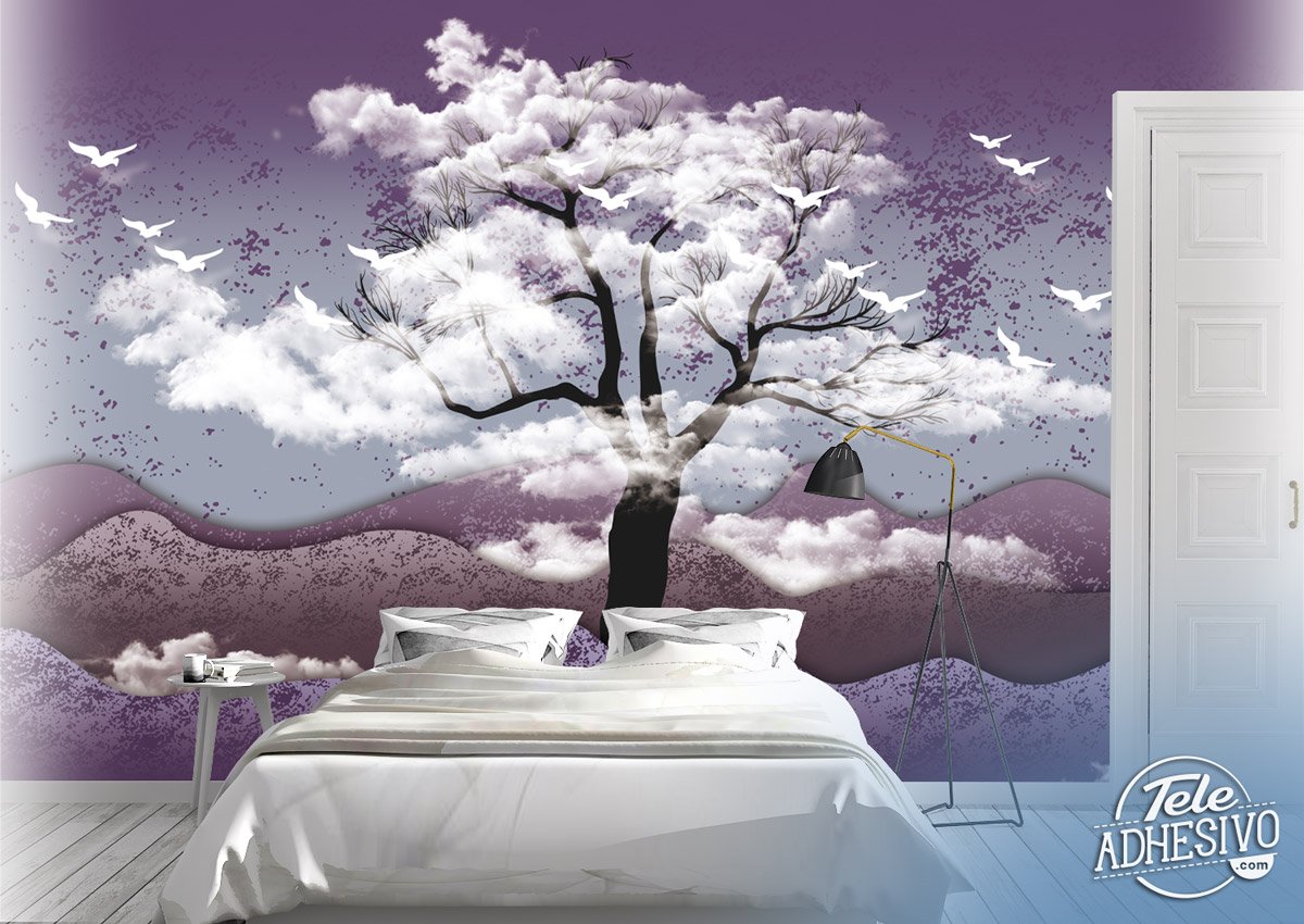 Poster xxl: Arbre à Nuages