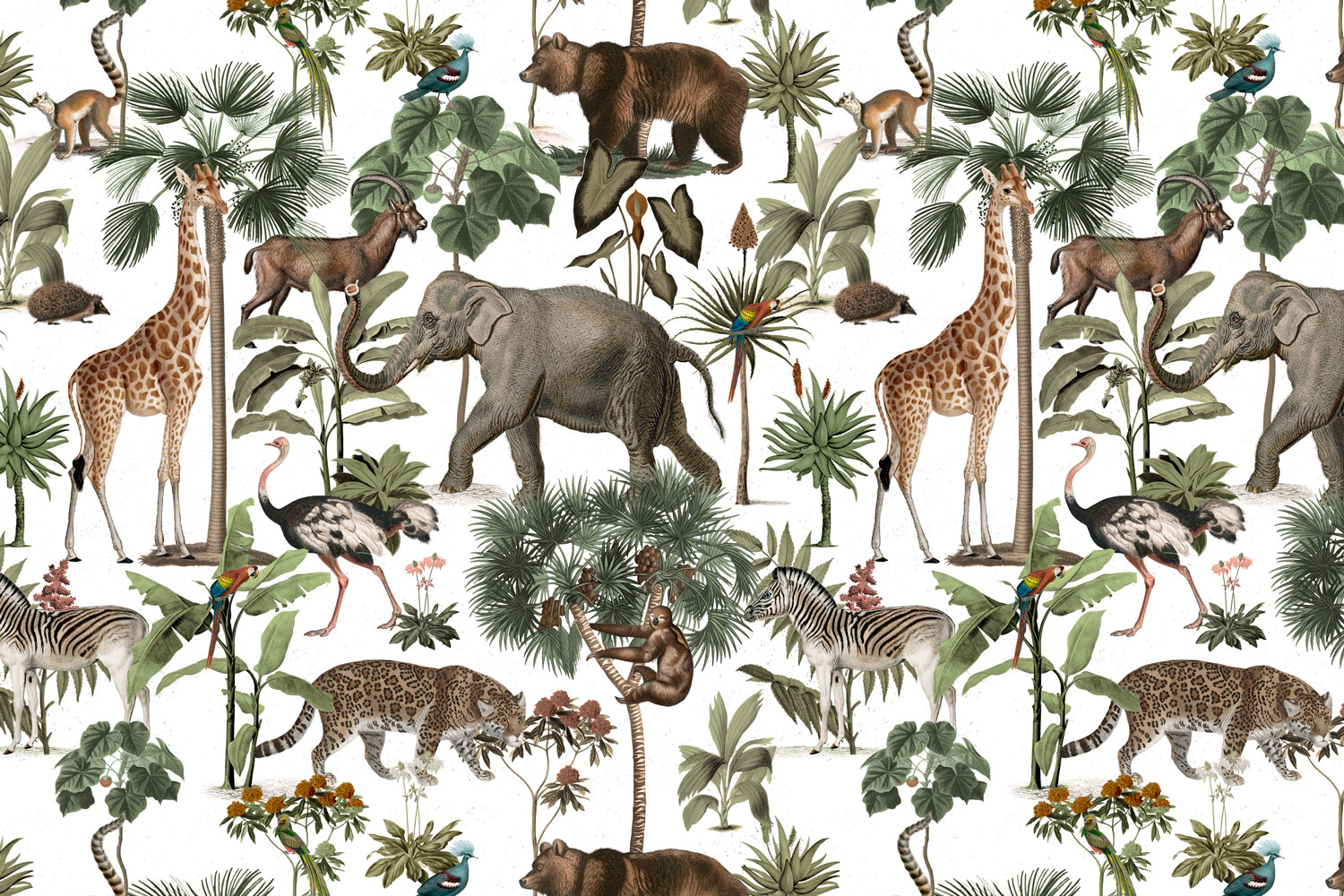 Poster xxl: Collage Animaux