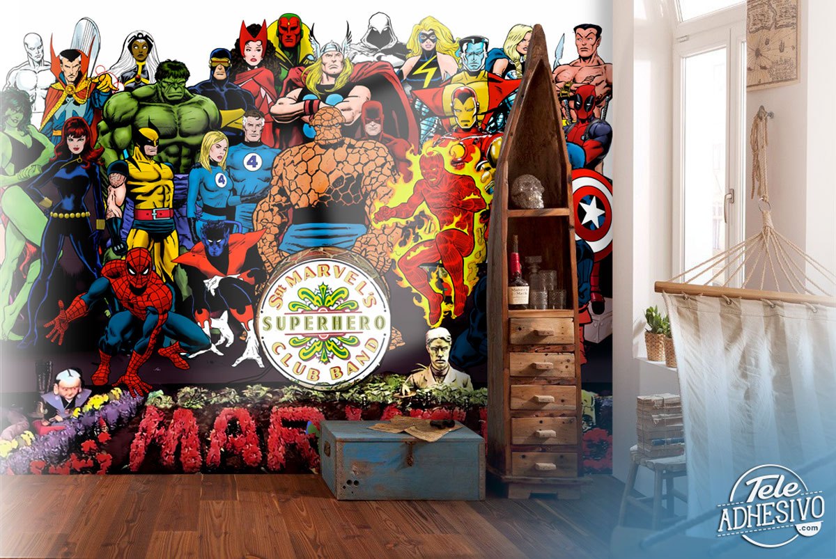 Poster xxl: Marvel superhero club band