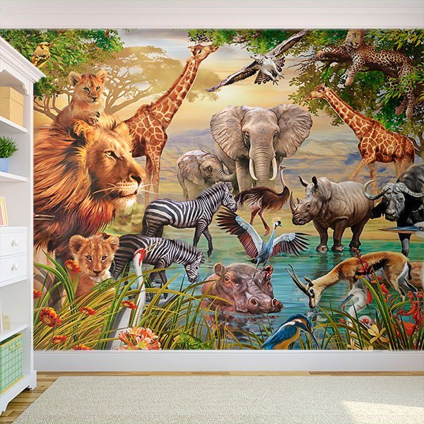 Poster xxl: Animaux de la jungle II 0